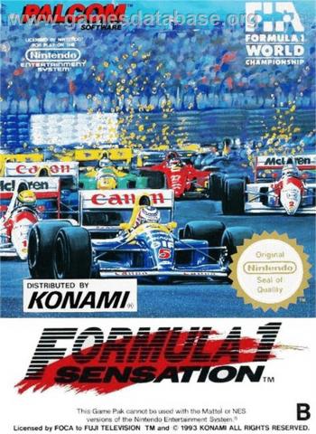 Cover Formula 1 Sensation for NES
